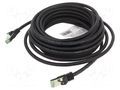 Patch cord; RJ45 plug,both sides; S/FTP; Cat 8.1; stranded; Cu Goobay S/FTP8.1-CU-070BK