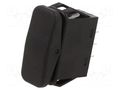 ROCKER; SP3T; Pos: 3; ON-OFF-ON; 10A/28VDC; black; IP56; none; SRC SWITCH COMPONENTS SRC1-1F-DC-1-B