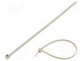 Cable tie; L: 210mm; W: 4.7mm; grey; polyamide; 355N; Ømax: 55mm; T80R HELLERMANNTYTON T80R-PA66-GY
