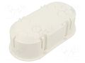 Enclosure: junction box; Ø: 62mm; Z: 45mm; plaster embedded; white JONEX JX-PK-62/45-WH