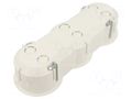 Enclosure: junction box; Ø: 63mm; Z: 45mm; plaster embedded; white JONEX JX-PK-63/45G-WH