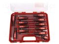 Kit: screwdrivers; Phillips,Pozidriv®,slot; case; 12pcs. Milwaukee MW-4932472003