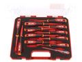 Insulated; Phillips,Pozidriv®,slot,Torx®; case; 12pcs. Milwaukee MW-4932479095