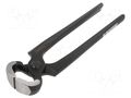 Carpenters pincers; end,cutting; phosphate head,forged,cure UNIOR UNIOR-601343