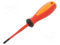Screwdriver: insulated; slim; PlusMinus PH-type; PH1/SL; 1kVAC UNIOR UNIOR-624071