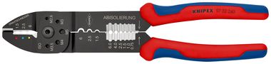 KNIPEX 97 32 240 SB Crimping Pliers with multi-component handles black lacquered 240 mm 97 32 240 SB 4003773079514
