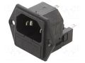 Connector: AC supply; socket; male; 10A; 250VAC; IEC 60320; C14 (E) BULGIN PF0030/28