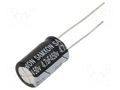 Capacitor: electrolytic; THT; 4.7uF; 450VDC; Ø10x20mm; ±20%; RD SAMXON ERD475M2WG16TC