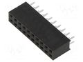 Connector: pin strips; socket; female; PIN: 20; straight; THT; 2x10 HARWIN M20-7831046