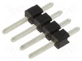 Connector: pin strips; pin header; male; PIN: 4; straight; THT; 1x4 HARWIN M20-9990446