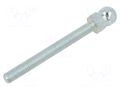 Pin; M8; steel; Ø: 15mm; Plating: zinc; Thread len: 80mm; Swivel Feet FATH FA-098DM08080M