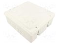 Enclosure: junction box; X: 170mm; Y: 190mm; Z: 80mm; wall mount JONEX JX-PK-8/G-WH