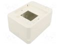Enclosure: for modular components; IP30; white; No.of mod: 4 JONEX JX-S-4-WH