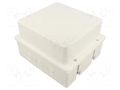 Enclosure: junction box; X: 170mm; Y: 190mm; Z: 120mm; wall mount JONEX JX-PK-9/G-WH