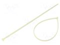 Cable tie; locked by fiber glass pin; L: 360mm; W: 6mm; natural HELLERMANNTYTON KR6/35-PA66HS-NA