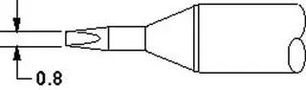 CHISEL TIP, CONICAL, 0.8MM SSC-671A