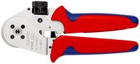 KNIPEX 97 52 63 Four-Mandrel Crimping Pliers for turned contacts with multi-component handles chrome-plated 180 mm 97 52 63