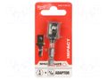 Adapter; Socket size-inch: 1/4"; 1/2" Milwaukee MW-4932478803