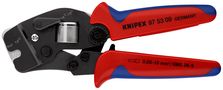 KNIPEX 97 53 09 SB Self-Adjusting Crimping Pliers for wire ferrules with front loading with multi-component handles burnished 190 mm 97 53 09 SB 4003773044758