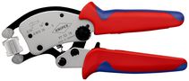 KNIPEX 97 53 18 SB Twistor16® Self-Adjusting Crimping Pliers for wire ferrules with rotatable die head with multicomponent handles chrome-plated 200 mm 97 53 18 SB 4003773082736