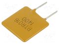 Fuse: PTC polymer; 14A; Imax: 100A; THT; PTR016V; bag EATON/BUSSMANN PTR016V1400-BK