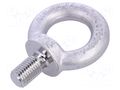 Lifting eye bolt; M16x27; Head: eye; acid resistant steel A4 ELESA+GANTER DIN580-M16-A4