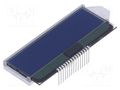 Display: LCD; alphanumeric; STN Negative; 16x2; 76x28.7x6mm; LED DISPLAY ELEKTRONIK DEM16204SBH-PW-N