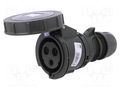 Connector: AC supply 3-phase; socket; female; 32A; 230VAC; IP67 PCE 2232-6.U