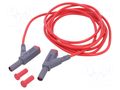 Test lead; 16A; banana plug 4mm,both sides; insulated; Len: 2m BEHA-AMPROBE 307112