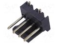 connector 4P MTA100 HDR ASSY,SM,FL,LF TE Connectivity 3-647166-4