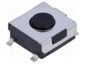 Microswitch TACT; SPST-NO; Pos: 2; 0.05A/24VDC; SMT; none; 1.6N TE Connectivity 1-1437565-9
