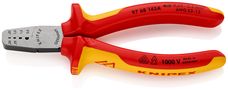 KNIPEX 97 68 145 A Crimping Pliers for wire ferrules insulated with multi-component grips, VDE-tested 145 mm 97 68 145 A