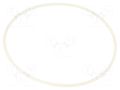 O-ring gasket; silicone; Thk: 2mm; Øint: 75mm; white; -60÷160°C ORING USZCZELNIENIA TECHNICZNE O-75X2-SI-WH