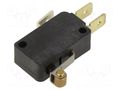 Microswitch SNAP ACTION; 10A/250VAC; with lever (with roller) HONEYWELL V7-6B19E9-201