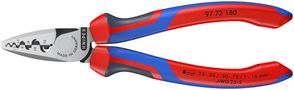 KNIPEX 97 72 180 Crimping Pliers for wire ferrules with comfort handles 180 mm 97 72 180 4003773060185