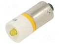 LED lamp; yellow; BA9S,T10; 6VDC; plastic; -20÷60°C CML INNOVATIVE TECHNOLOGIES 18600152