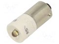 LED lamp; white warm; BA9S,T10; 28VDC; 28VAC; plastic; 3mm CML INNOVATIVE TECHNOLOGIES 1860245L3