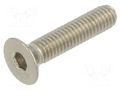 Screw; M3x14; 0.5; Head: countersunk; hex key; HEX 2mm; DIN 7991 KRAFTBERG K3X14-ISO10642-A4