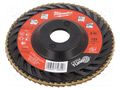 Flap grinding wheels; Ø: 125mm; Øhole: 22.2mm; Granularity: 80 Milwaukee MW-4932472233