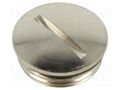 Stopper; M20; 1.5; brass; Plating: nickel; Thread: metric ILME ILME-ASM20B