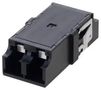 LC INTERNAL SHUTTER COUPLER, DUPLEX, NO FLANGE, BLACK FOA-804-BLK