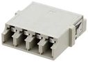 FIBRE OPTIC ADAPTER, LC X 4, JACK FOA-807-BGE