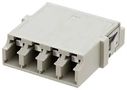 FIBRE OPTIC ADAPTER, LC X 4, JACK FOA-807-BGE
