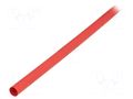 Heat shrink sleeve; glueless,flexible; 2: 1; 9.5mm; L: 1.2m; red TE Connectivity RNF-100-3/8-2-STK