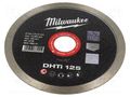 Cutting diamond wheel; Ø: 125mm; Øhole: 22.2mm; ceramic tile Milwaukee MW-4932399553