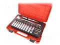 Wrench-set; 6-angles,socket spanner; 1/2"; 28pcs. Milwaukee MW-4932471864