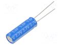 Supercapacitor; THT; 5F; 2.7VDC; Ø8x24mm; LR Viking SC2V7L505MLR