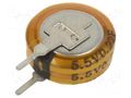 Supercapacitor; THT; 220mF; 5.5VDC; Ø12x4.8mm; Leads: V type Viking SC5V5V224Z