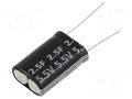 Supercapacitor; THT; 2.5F; 5.5VDC; 17x25x8.5mm; H Viking SC5V5Z255MH