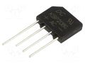 Bridge rectifier: single-phase; Urmax: 800V; If: 2A; Ifsm: 60A; flat DC COMPONENTS KBP208G-DC